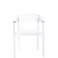 siesta carmen chair white white/clear
