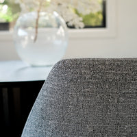 milan dining chair dark grey fabric 5