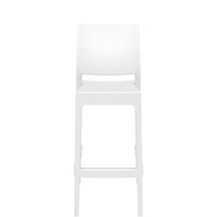 siesta maya outdoor bar stool 75cm white