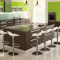 siesta aria kitchen bar stool gloss white 4