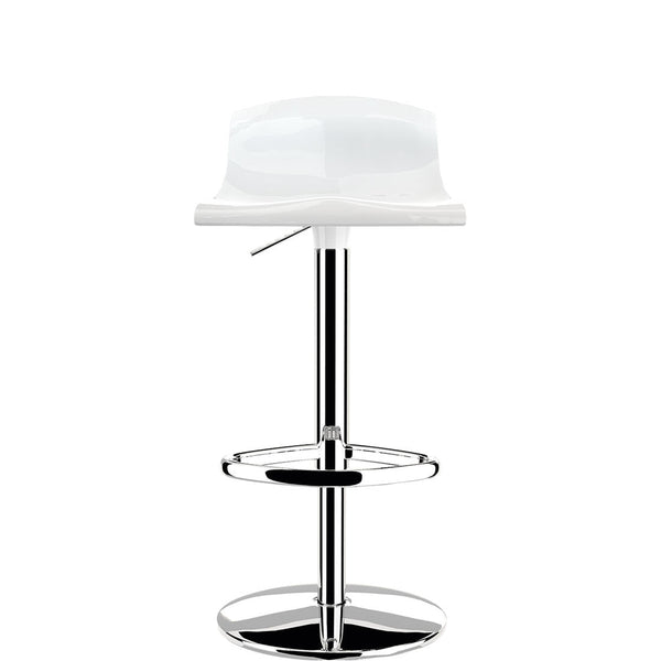 siesta aria breakfast bar stool gloss white