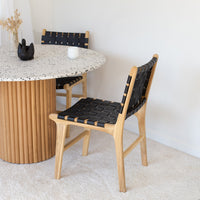 terrazzo round dining table natural 6